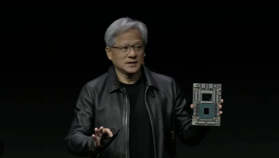 Nvidia CEO Jensen Huang on Tuesday showed off his company's next iteration of the combination CPU and GPU, the "GH200" Grace Hopper "superchip."